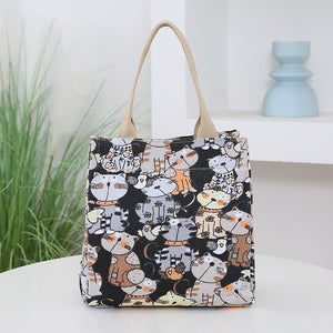 Women's Portable Cartoon Large Capacity Handbag