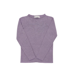 Crown of Edinburgh Cashmere - Crown of Edinburgh Cashmere Womens Boat Neck Sweater COE 0025 AMETHYST