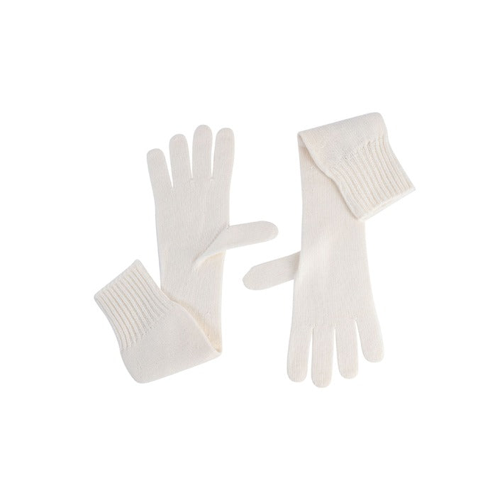 Crown of Edinburgh Cashmere - Crown of Edinburgh Cashmere Womens Long Gloves COE 002 MILK