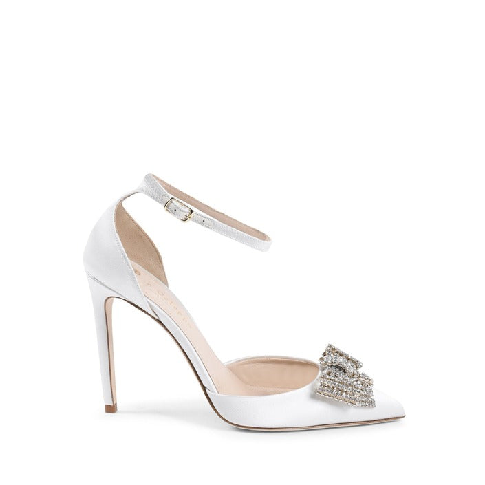 Dee Ocleppo - Satin Bow Pump - Ivory