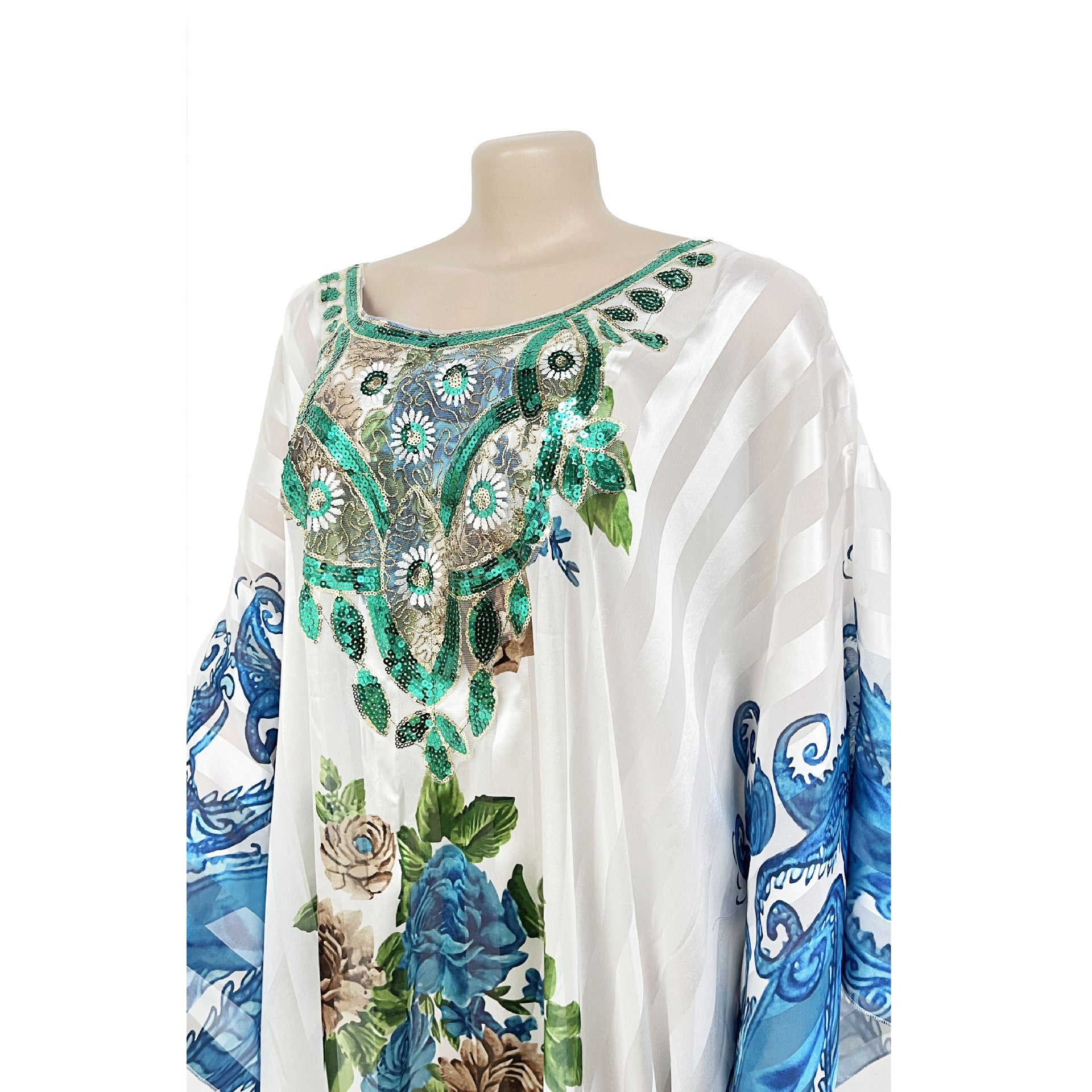 Middle East Sequin Printed Loose Robe African Women's Wear