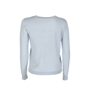 Crown of Edinburgh Cashmere - Crown of Edinburgh Cashmere Long Sleeve ART 004 LIGHT BLUE LETTER C