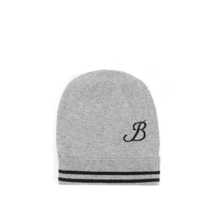 Crown of Edinburgh Cashmere - Crown of Edinburgh Cashmere Monogrammed Beanie BRUNTSFIELD GREY B