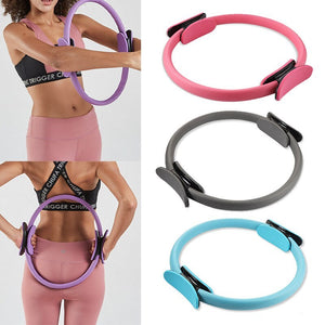 Yoga Fitness Pilates Ring Women Girls Circle Magic Dual Exercise Home Gym Workout Sports Lose Weight Body Resistance