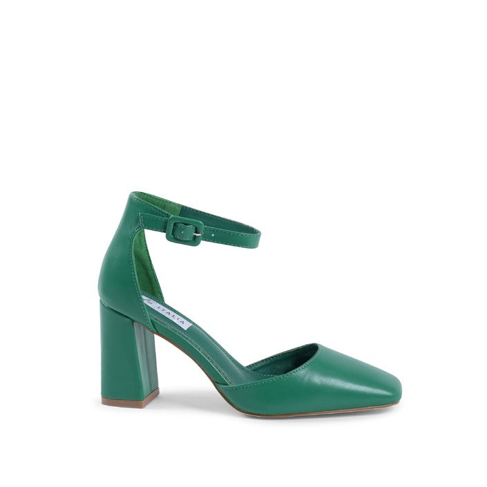 19V69 ITALIA by VERSACE 19.69 ABBIGLIAMENTO SPORTIVO S.R.L. - 19V69 Italia Womens Ankle Strap Pump Green HLL0127 VERDE