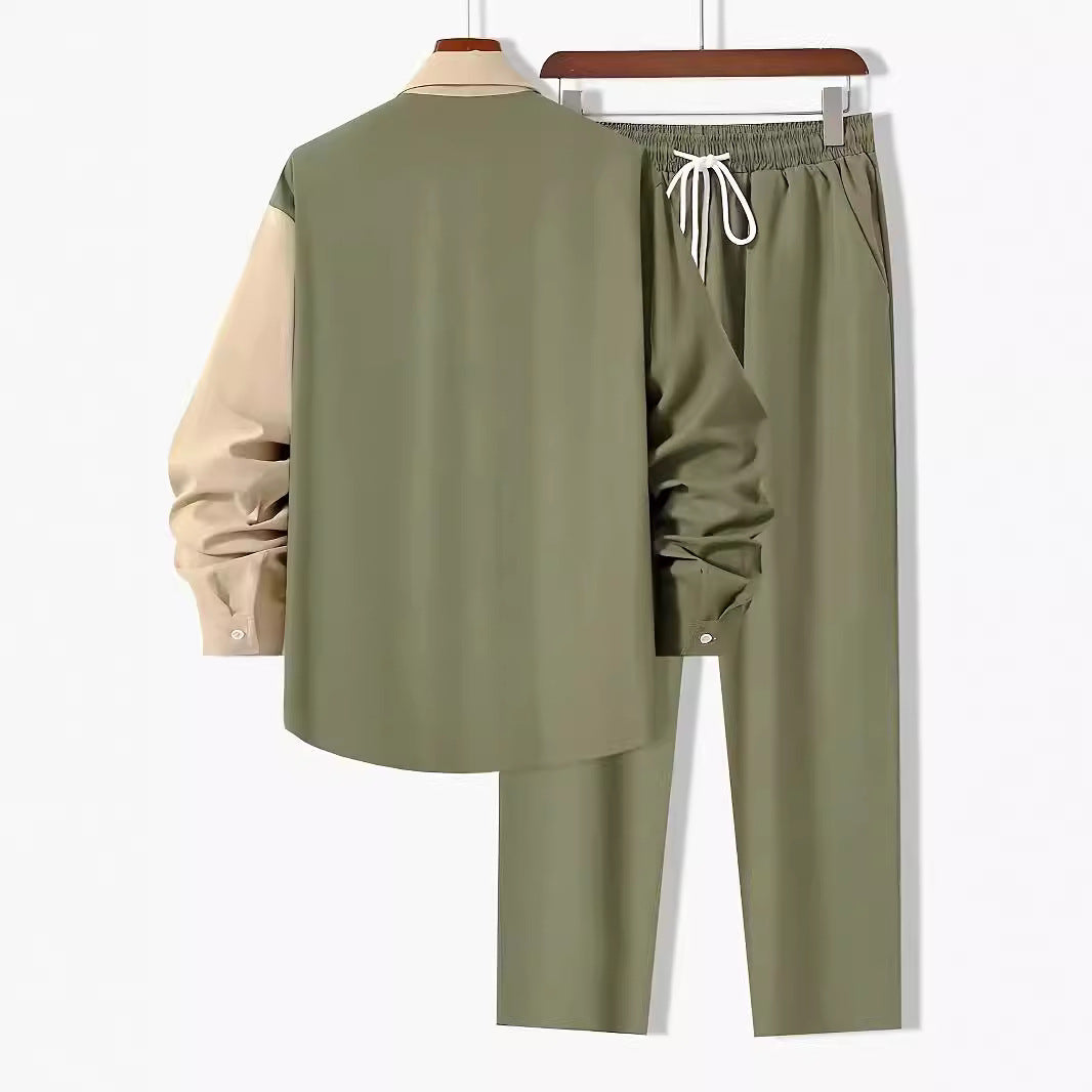 Men's Casual Shirt Pants Suit