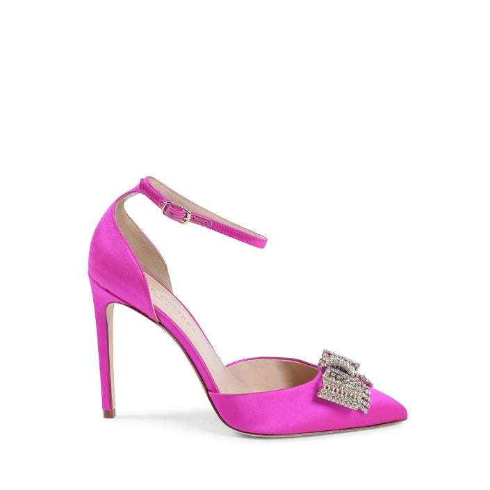 Dee Ocleppo - Satin Bow Pump - Fuxia