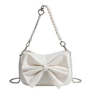 Summer Versatile Shoulder Messenger Bag White Women