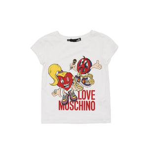 Love Moschino - Love Moschino Womens T-Shirt W 4 F30 1M E 2065 A00 OPTICAL WHITE