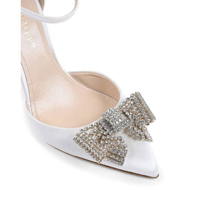 Dee Ocleppo - Satin Bow Pump - Ivory