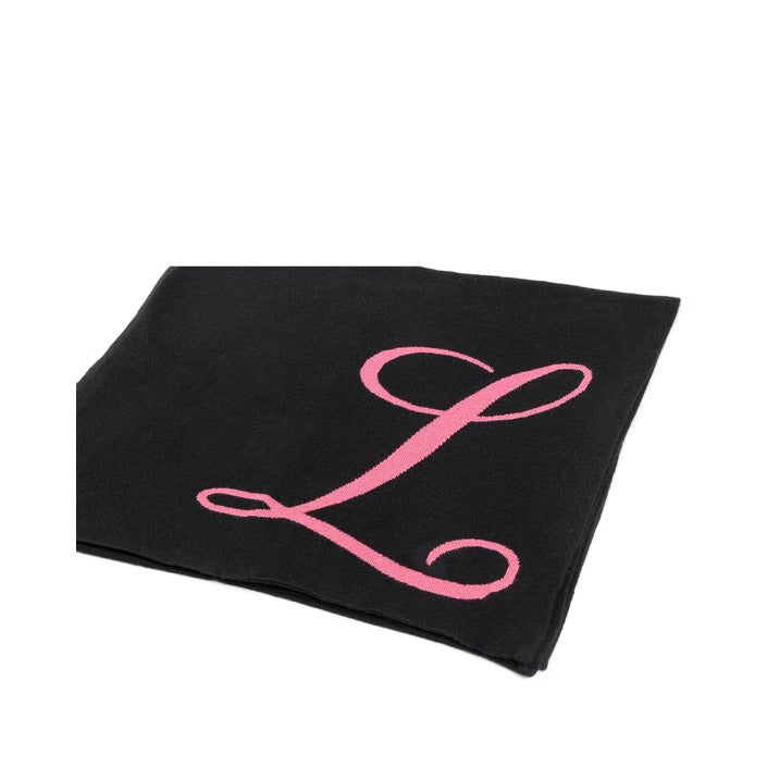 Crown of Edinburgh Cashmere - Crown of Edinburgh Cashmere Monogrammed Scarf DEAN VILLAGE BLACK L