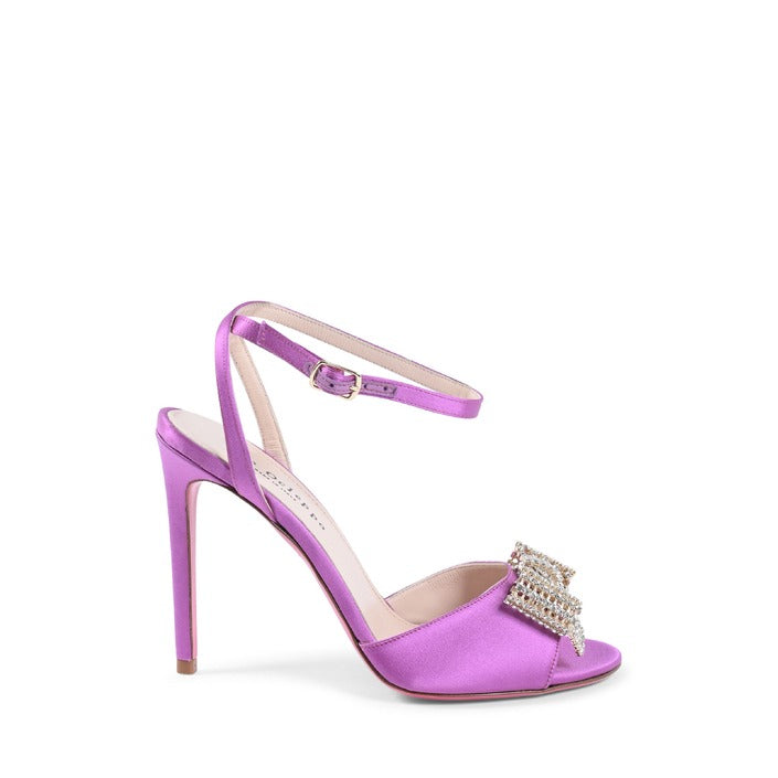 Dee Ocleppo - Satin Bow Sandal - Purple