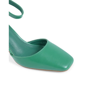 19V69 ITALIA by VERSACE 19.69 ABBIGLIAMENTO SPORTIVO S.R.L. - 19V69 Italia Womens Ankle Strap Pump Green HLL0127 VERDE