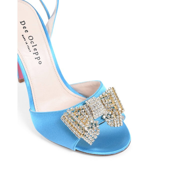 Dee Ocleppo - Satin Bow Sandal - Light Blue