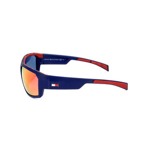 Tommy Hilfiger - Tommy Hilfiger Mens Sunglasses TH 1722 S WIR 61 16 125 MATTE BLUE RED