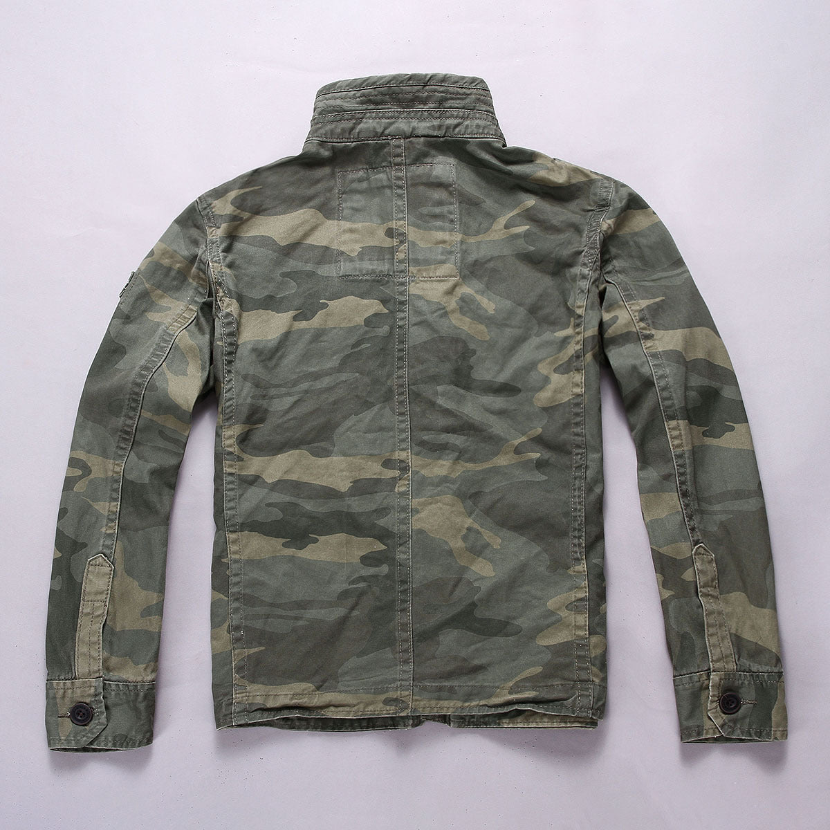 Retro Regular Casual Camouflage Men's Coat