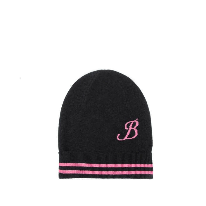 Crown of Edinburgh Cashmere - Crown of Edinburgh Cashmere Monogrammed Beanie BRUNTSFIELD BLACK B