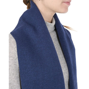 Crown of Edinburgh Cashmere - Crown of Edinburgh Cashmere Womens Scarf COE 0049 ROYAL BLUE