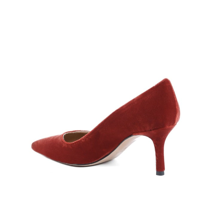 19V69 ITALIA by VERSACE 19.69 ABBIGLIAMENTO SPORTIVO S.R.L. - 19V69 Italia Womens Pump Red INES65 VELLUTO GRANATA