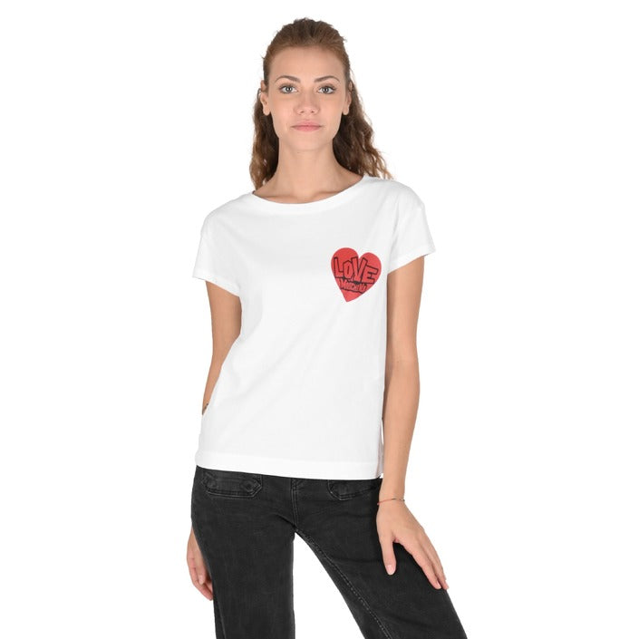 Love Moschino - Love Moschino Womens T-Shirt W 4 F30 3G M 3876 A00 OPTICAL WHITE