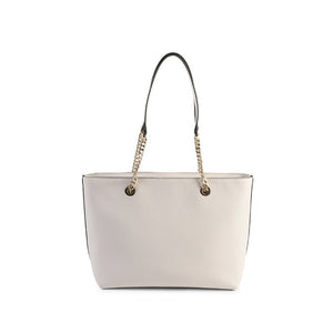 Michael Kors - Michael Kors Medium fornt zip Chain Tote Bag 35F2GTTT2L LT CREAM