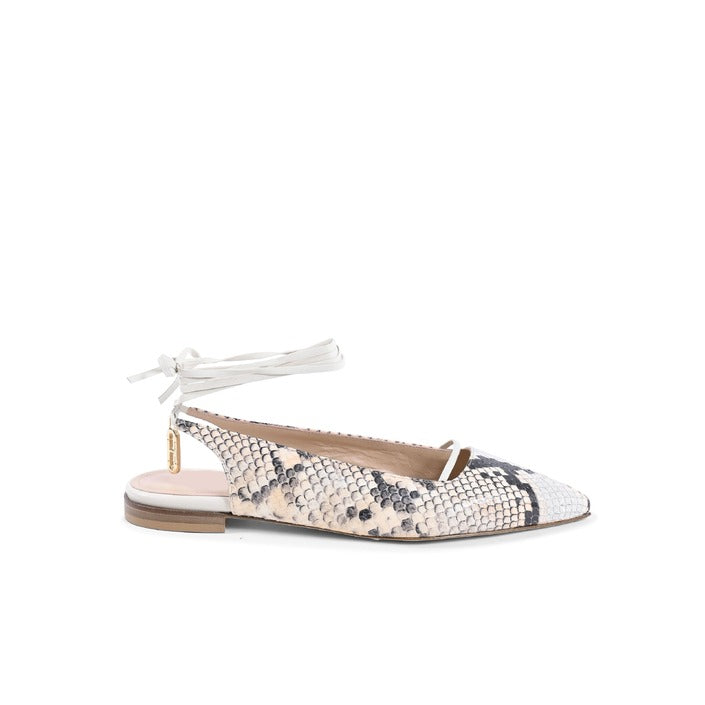 Dee Ocleppo - Brenda Flat Python - Black/Nude