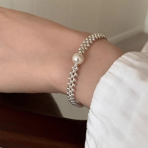 Small Beads Woven Pearl Bracelet For Women Niche Design