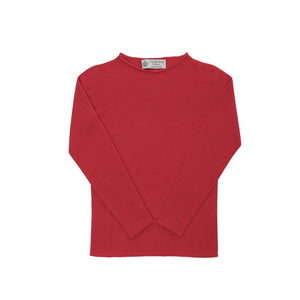 Crown of Edinburgh Cashmere - Crown of Edinburgh Cashmere Womens Boat Neck Sweater COE 0025 RED