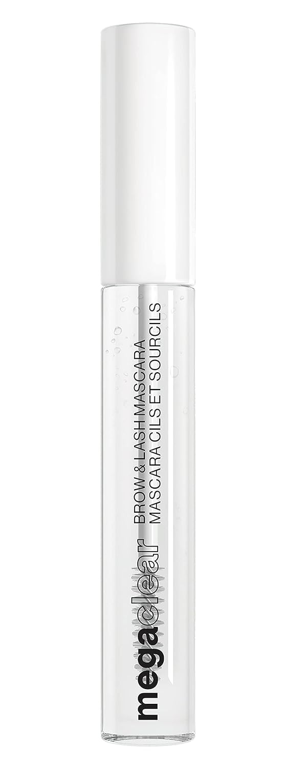 wet n wild Mega Clear Brow & Lash Mascara - Sculpts Brows, Defines Lashes, Conditioning with Soy Protein & Provitamin B5, Primer & Top Coat, Cruelty-Free & Vegan - Clear