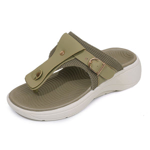 Women's Flip-flops Thick-soled Wedge Fairy Style