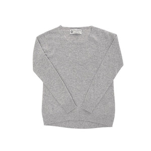 Crown of Edinburgh Cashmere - Crown of Edinburgh Cashmere Womens Square Neck Sweater COE 006 OYSTER