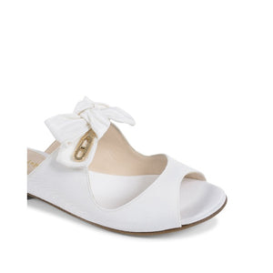 Dee Ocleppo - Helen Flat Sandal - White