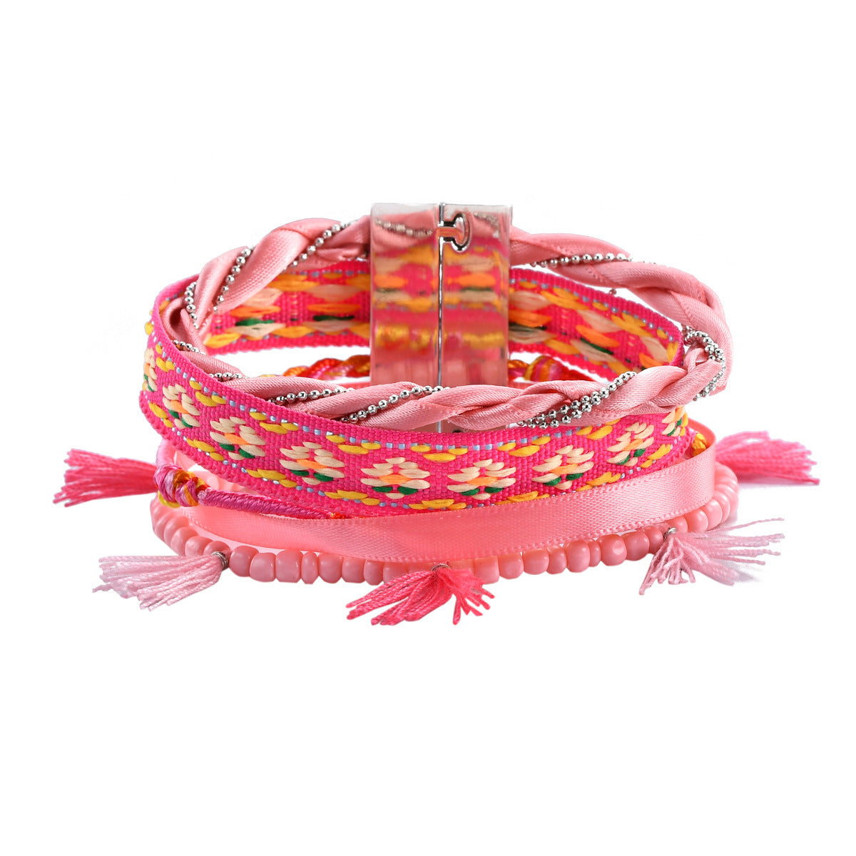 Handmade Woven Bracelet Artificial Leather Women's