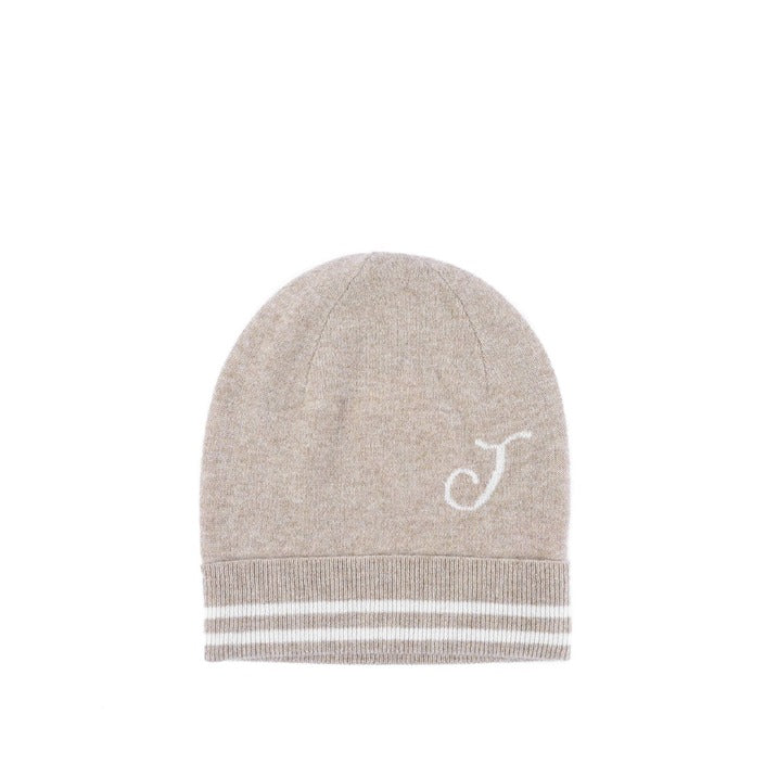 Crown of Edinburgh Cashmere - Crown of Edinburgh Cashmere Monogrammed Beanie BRUNTSFIELD CAMEL J