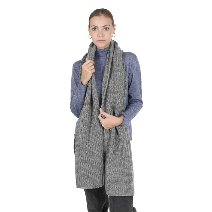 Crown of Edinburgh Cashmere - Crown of Edinburgh Cashmere Womens Scarf COE 0043 GREY