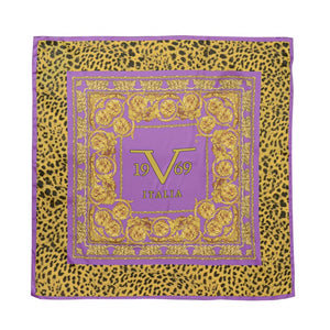 19V69 ITALIA by VERSACE 19.69 ABBIGLIAMENTO SPORTIVO S.R.L. - 19V69 Italia Womens Foulard Multicolor ANIMALIER BAROCCO V02