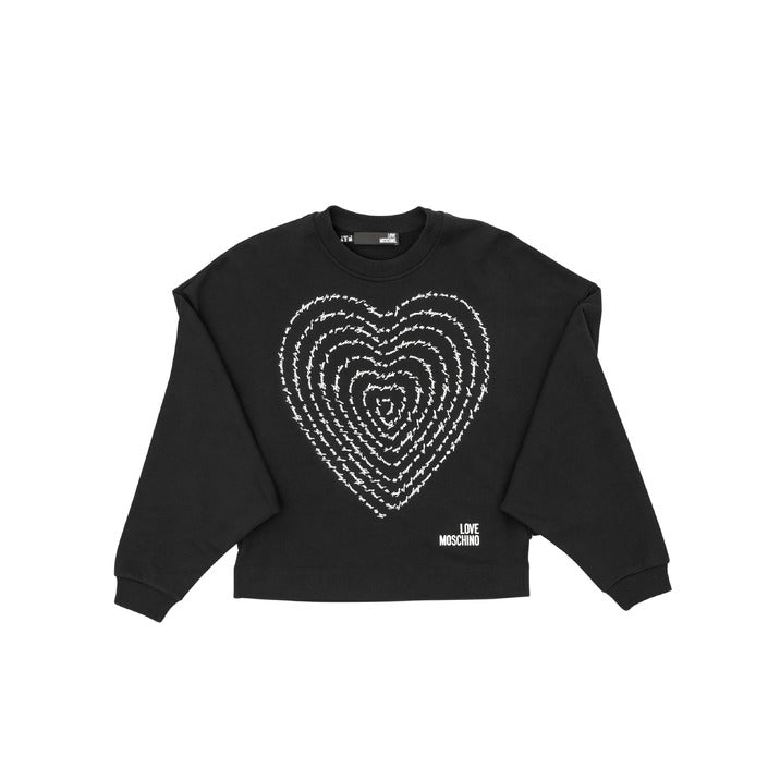 Love Moschino - Love Moschino Womens Sweatshirt W 6 431 02 M 4055 C74 BLACK