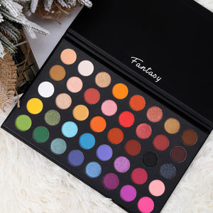 Highly Pigmented Eye Makeup Palette, Matte Shimmer Metallic Eyeshadow Pallet Long Lasting Blindable Natural Colors Make Up Eye Shadows Cosmetics Gift Kit