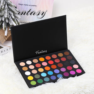 Highly Pigmented Eye Makeup Palette, Matte Shimmer Metallic Eyeshadow Pallet Long Lasting Blindable Natural Colors Make Up Eye Shadows Cosmetics Gift Kit