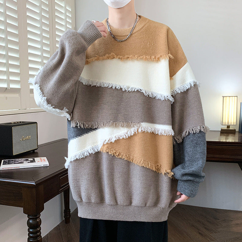 Long Sleeve Sweater Men's Knitwear Korean Style