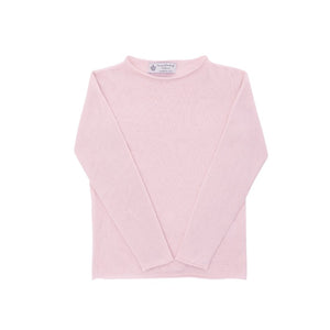 Crown of Edinburgh Cashmere - Crown of Edinburgh Cashmere Womens Boat Neck Sweater COE 0025 LIGHT PINK