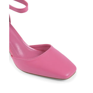 19V69 ITALIA by VERSACE 19.69 ABBIGLIAMENTO SPORTIVO S.R.L. - 19V69 Italia Womens Ankle Strap Pump Pink HLL0127 ROSA