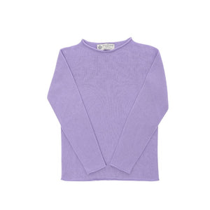 Crown of Edinburgh Cashmere - Crown of Edinburgh Cashmere Womens Boat Neck Sweater COE 0025 LAVENDER