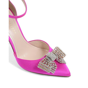 Dee Ocleppo - Satin Bow Pump - Fuxia