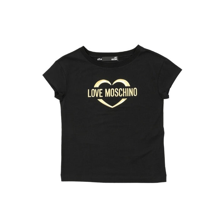 Love Moschino - Love Moschino Womens T-Shirt W 4 F30 2R E 1951 C74 BLACK