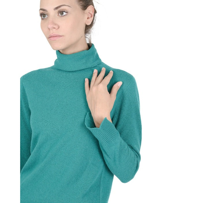 Crown of Edinburgh Cashmere - Crown of Edinburgh Cashmere Womens Turtleneck Sweater COE 0023 JADE