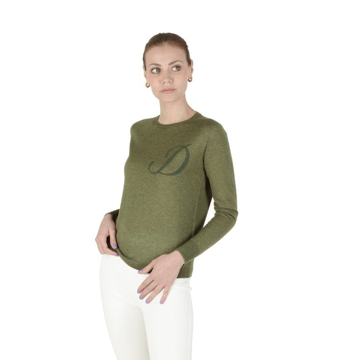 Crown of Edinburgh Cashmere - Crown of Edinburgh Cashmere Long Sleeve ART 004 GREEN LETTER D