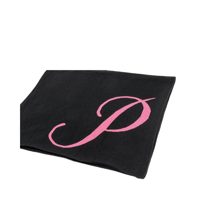 Crown of Edinburgh Cashmere - Crown of Edinburgh Cashmere Monogrammed Scarf DEAN VILLAGE BLACK P