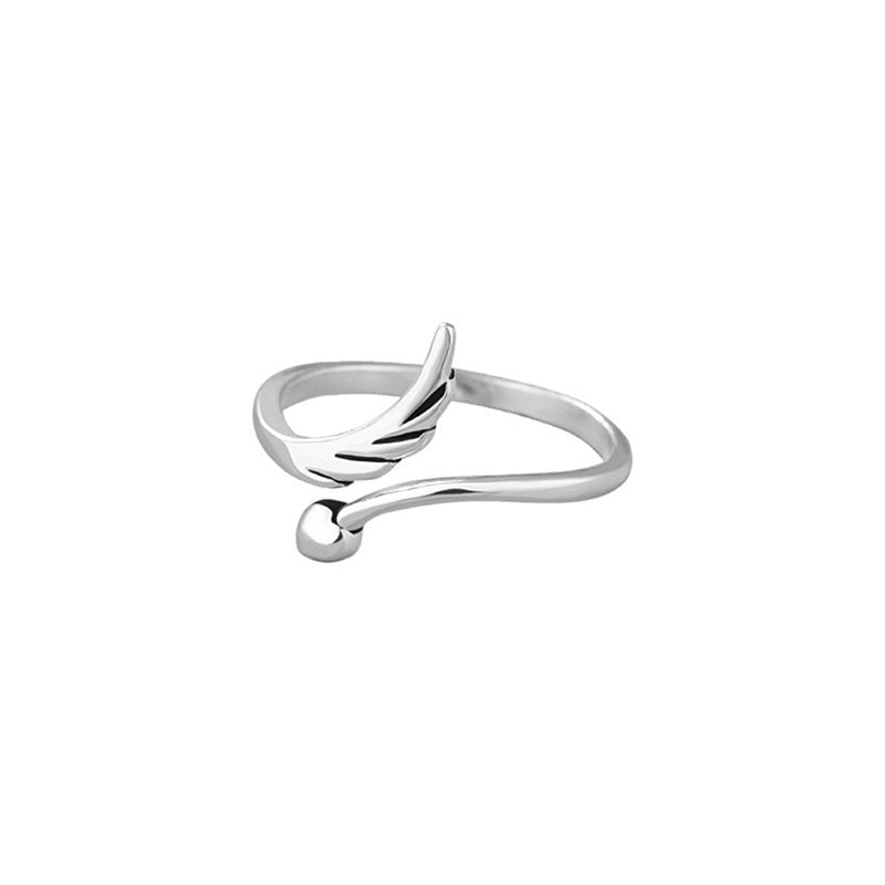 Angel Wings Love Heart-shaped Ring Simple Ins