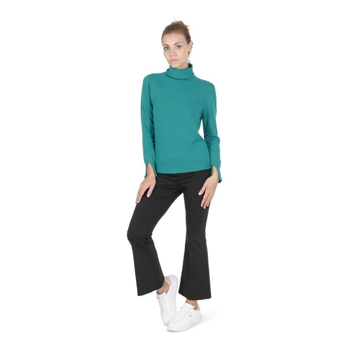 Crown of Edinburgh Cashmere - Crown of Edinburgh Cashmere Womens Turtleneck Sweater COE 0023 JADE